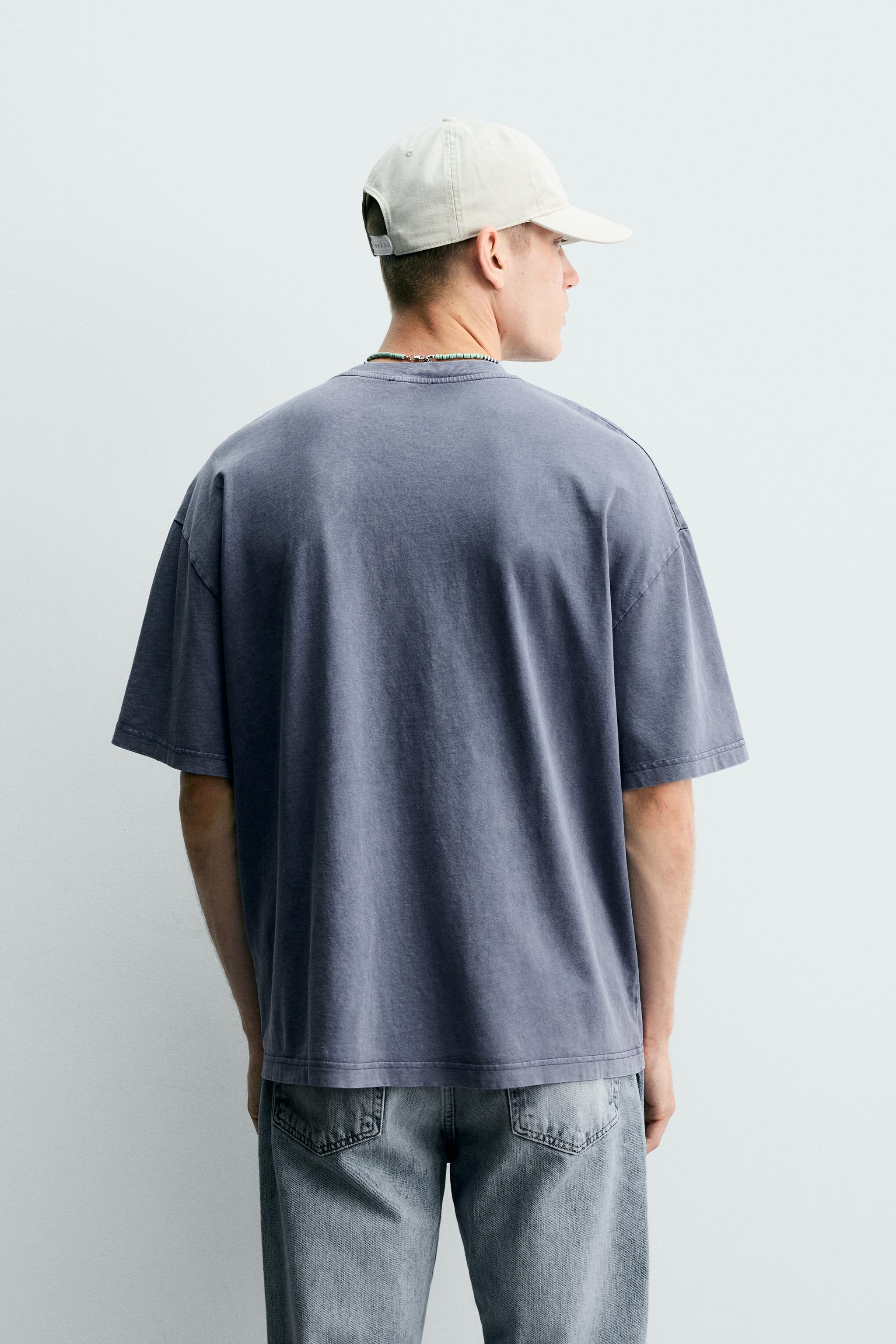 T-SHIRT LAVÉ À IMPRIMÉ CLOUS